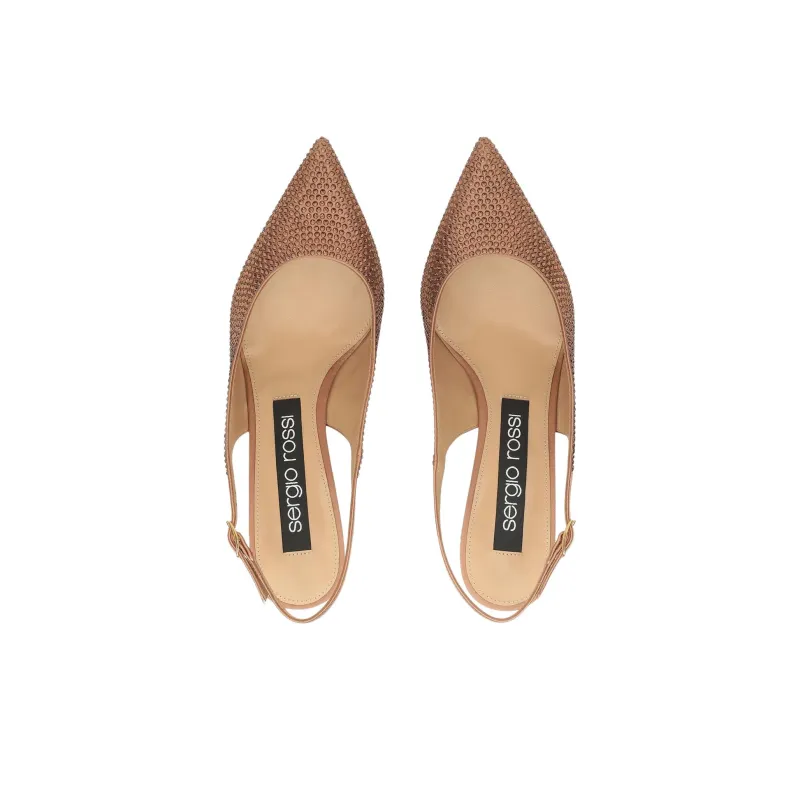 SERGIO ROSSI Godiva Slim Heel High Heels 5cm Women's Bronze-4