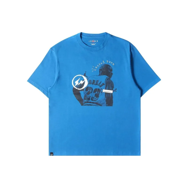 Travis Scott X JORDAN X Fragment Design T shirt-0