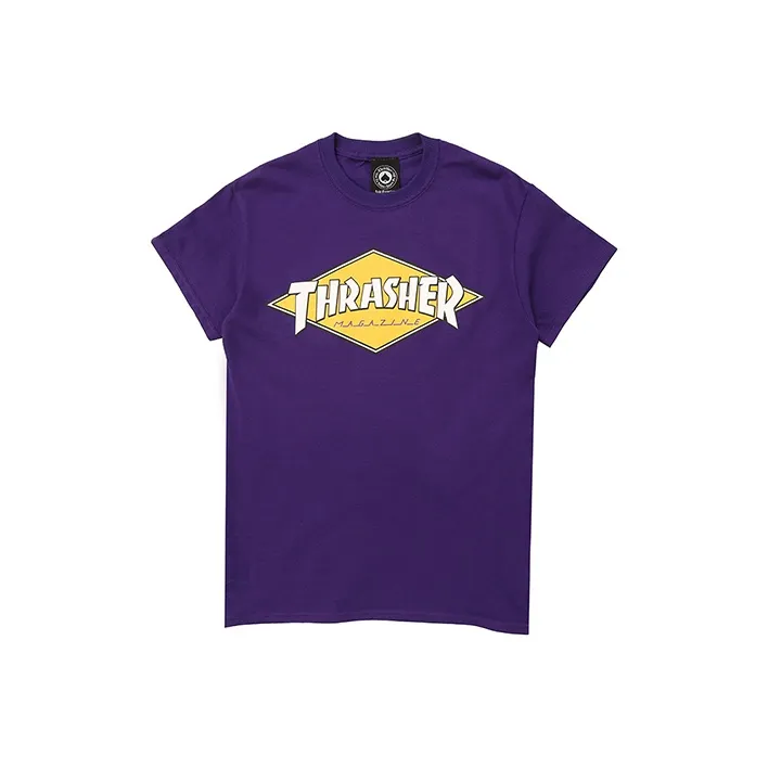 Thrasher T Shirt US Version Unisex Purple-0