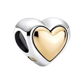 Pandora 925 Sterling Silver With 14K Gold Accessories Unisex Silver