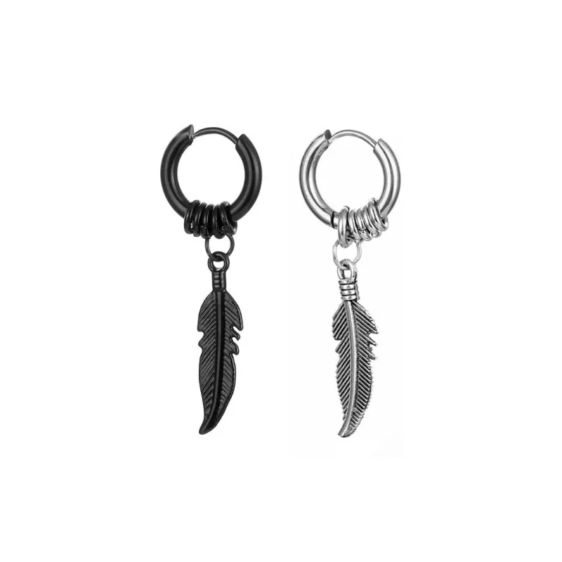 ZWU Titanium Steel Earrings Unisex-12