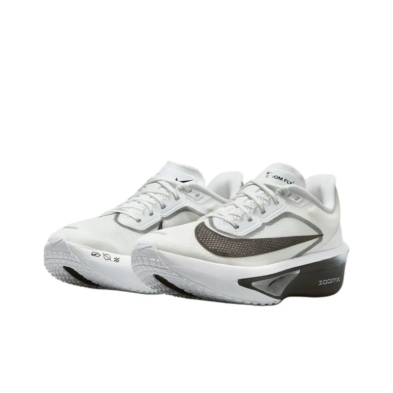 Nike Zoom Fly 6 Anti Slip Wear Resistant Low Top Casual Running Shoes Women's White Gray-1
