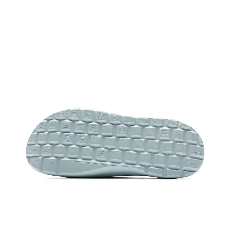 YINGXIONGLIANMENGYONGCHIPAIDUI x LiNing Soft Clap Slip Resistant Abrasion Resistant Slide Slippers Unisex Blue-6