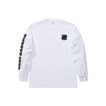 UNDEFEATED FW19 Straight Long Sleeved T Shirt Unisex White