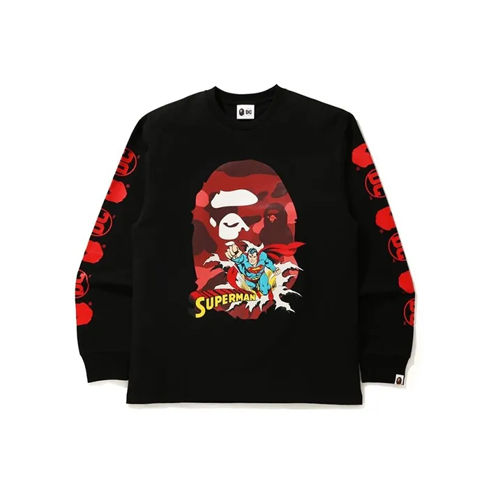 A BATHING APE X Dc Superman Long Sleeve Tee-0