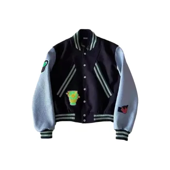 FA2LO Baseball Jacket Unisex Navy Blue
