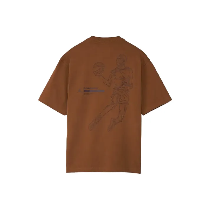 Jordan T Shirts Men Granite Brown-0