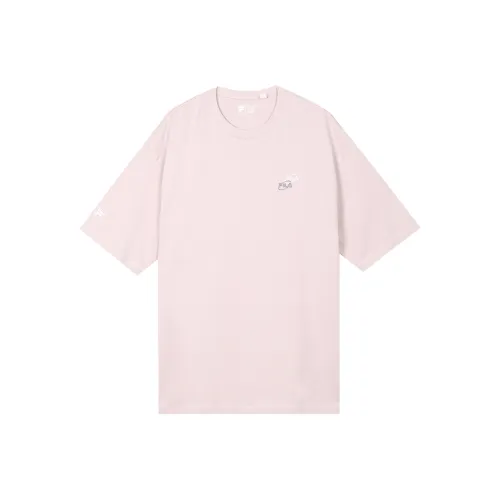 FILA Valentine's Day Collection Drop Shoulder Sleeve T-Shirt Unisex Light Purple
