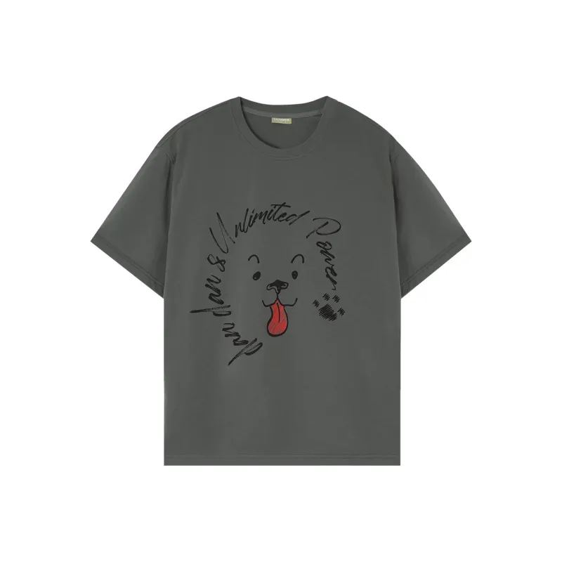 LUJIAMEN Casual Crew Neck T-Shirt Unisex-0