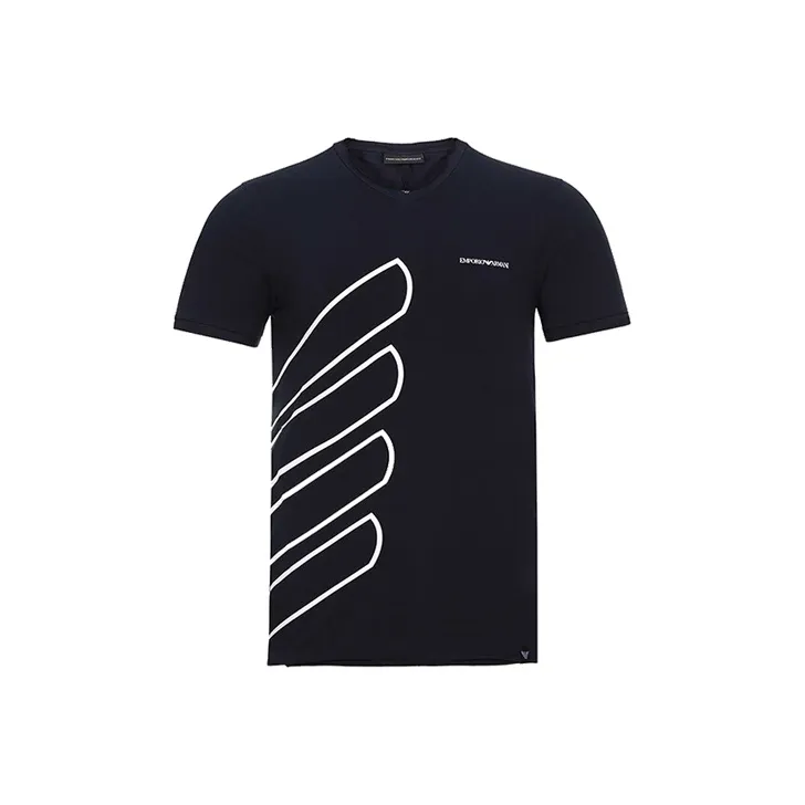 EMPORIO ARMANI T Shirts Men Navy-0