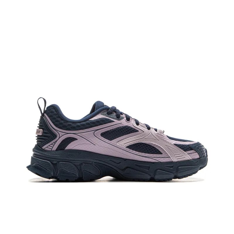 LiNing Getaway Cushioning Lightweight Rebound Low Top Casual Running Shoes Women's Blue Purple-1