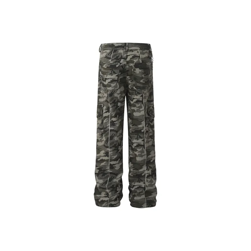 YINLEI Casual Pants Unisex Camouflage-1