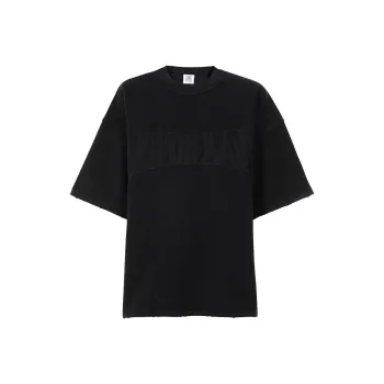 Vetements Dirty Unknown Embroidered Oversized T Shirt