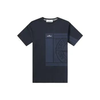 STONE ISLAND T-Shirts Men Marine Blue