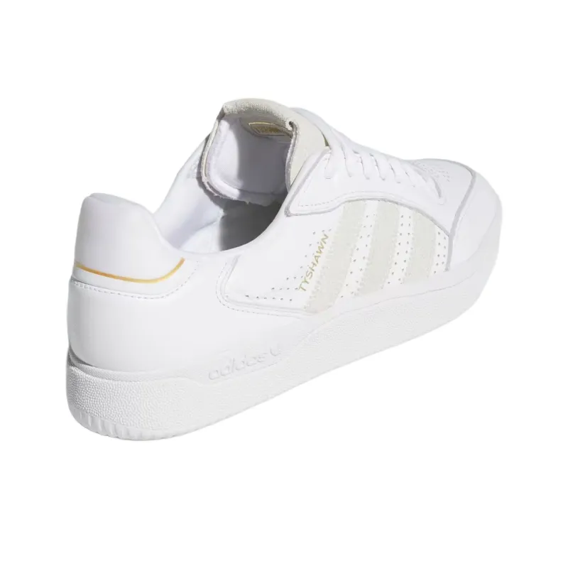 Adidas Originals Tyshawn Anti Slip Wear Resistant Low Top Skateboard Shoes Unisex White-3