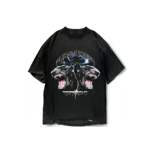 REPRESENT T Shirts Men Vintage Gray