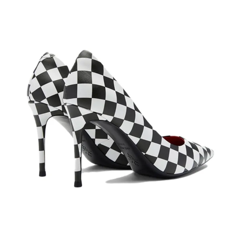 NINE WEST Slim Heel High Heels Women's Black-5