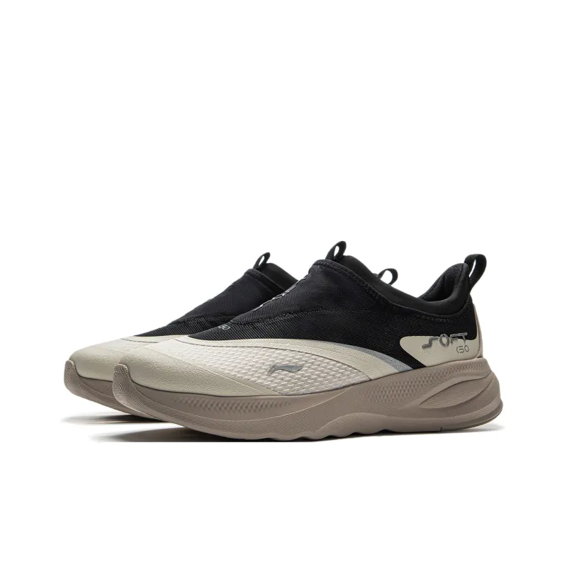 LiNing SOFT GO 2 Non slip Lightweight Low Top Casual Shoes Men's Black Gray-2
