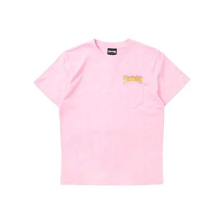 Thrasher T-Shirt Japan Version Unisex Pink-0