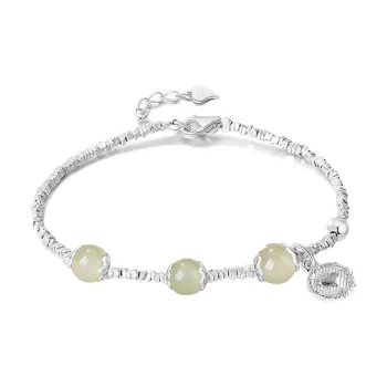 CHINA GOLD Bracelets White Jade/Pale Greenish White Jade Women's