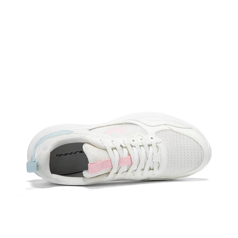 361° Cushioning, Breathable, Lightweight Low Top Casual Running Shoes Women's Feather White Sheer Blue-3
