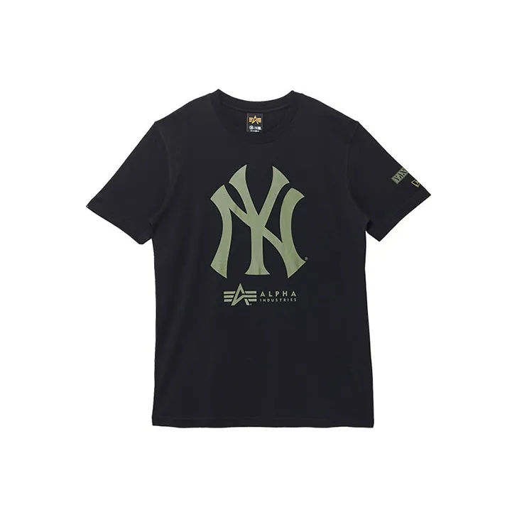 New Era X Alpha Industries X MLB New York Yankees Alpha Industries Tee Black-0