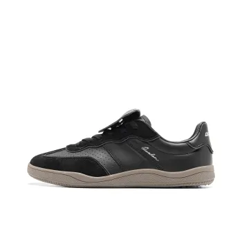 QIAODAN Abrasion Resistant Slip Resistant Low Top Skateboard Shoes Men's Black Walnut