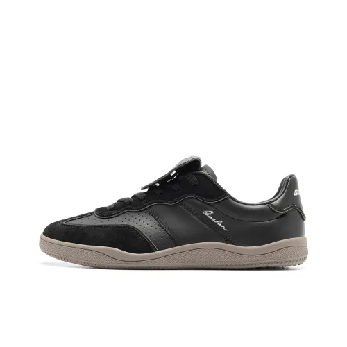 QIAODAN Abrasion Resistant Slip Resistant Low Top Skateboard ASICS shoes Men's Black Walnut