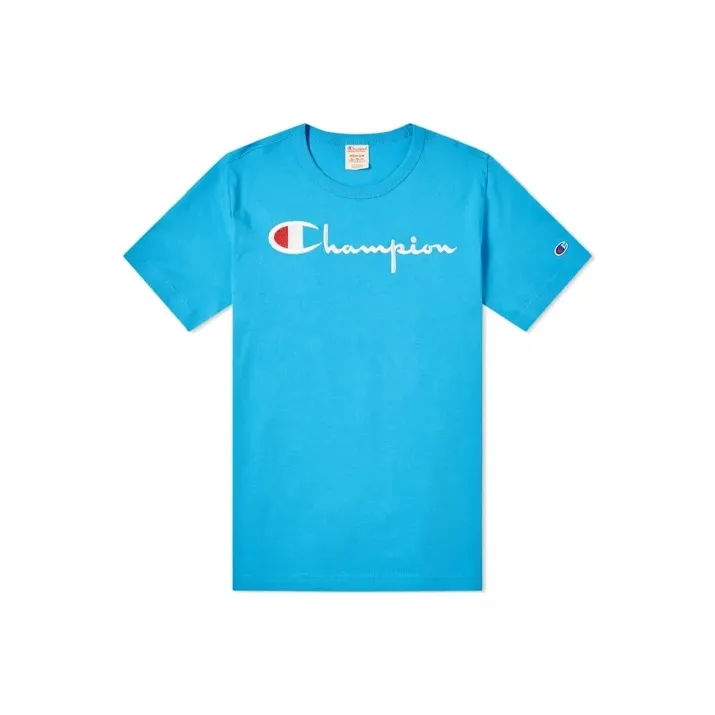 Champion T Shirts Unisex Blue-0