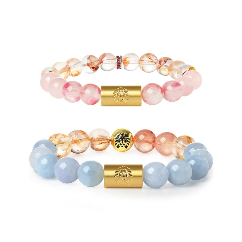 Rastaclat Crystal Small Lion Jade Bracelet Unisex-10