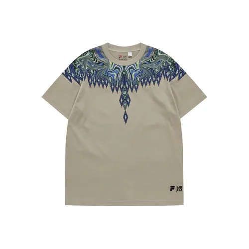 FILA FUSION x MARCELO BURLON COUNTY OF MILAN Set in Sleeve T Shirt Unisex Suede