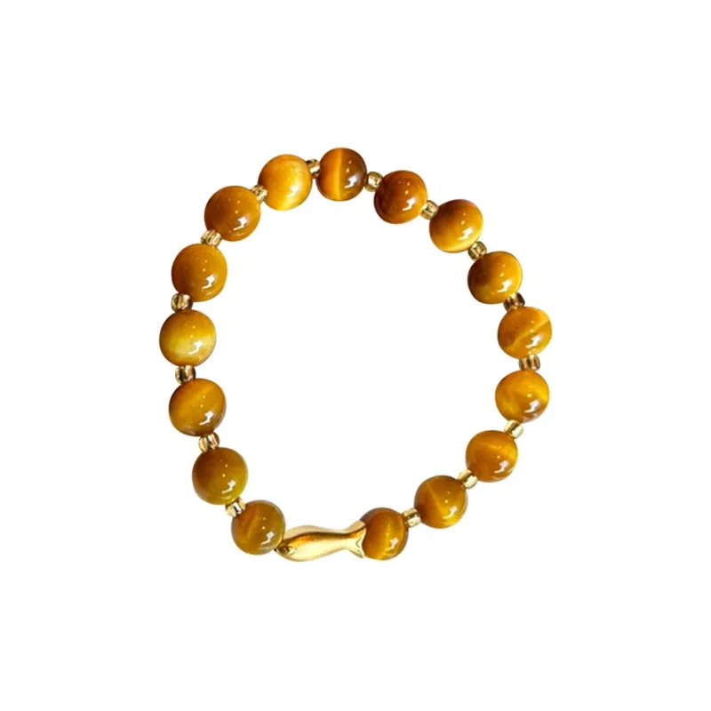 D.K.X Tiger's Eye Stone Bracelets Unisex-3