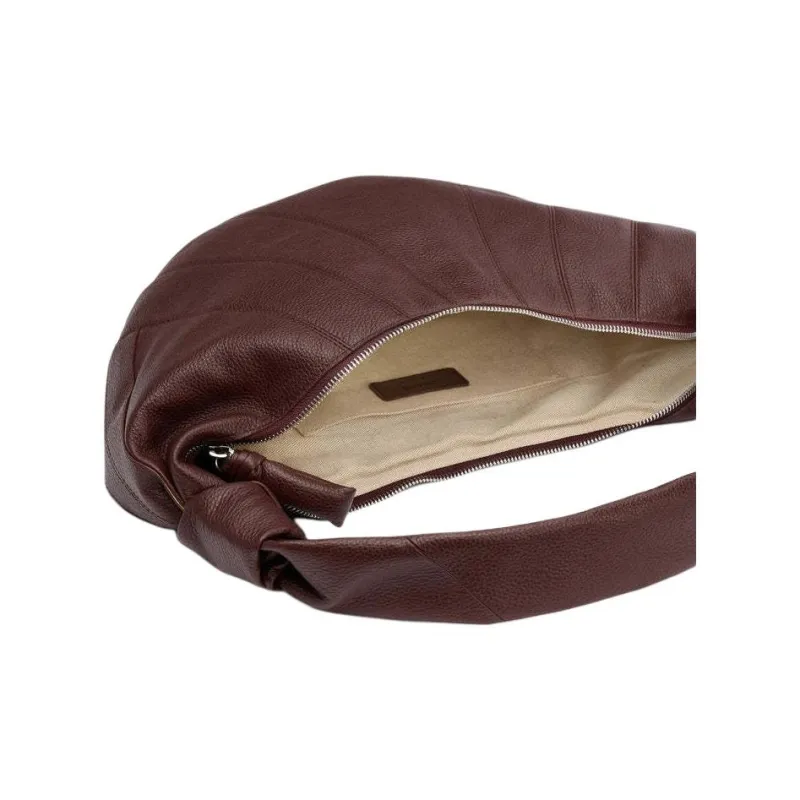 Lemaire Croissant Series Grain Cow Leather Croissant Bag, Handbag, Shoulder Bag Regular Women's Roasted Hickory Nut-2