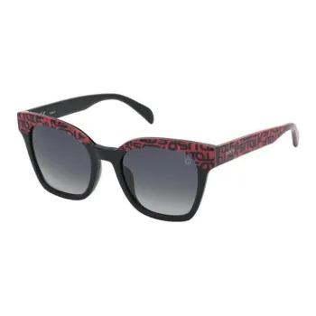 TAOSIXIONG Plastic Square Sunglasses Women's Red
