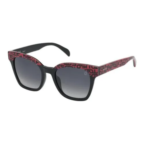 TAOSIXIONG Plastic Square Sunglasses Women's Red