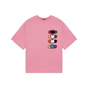 WE11DONE T Shirts Unisex Pink