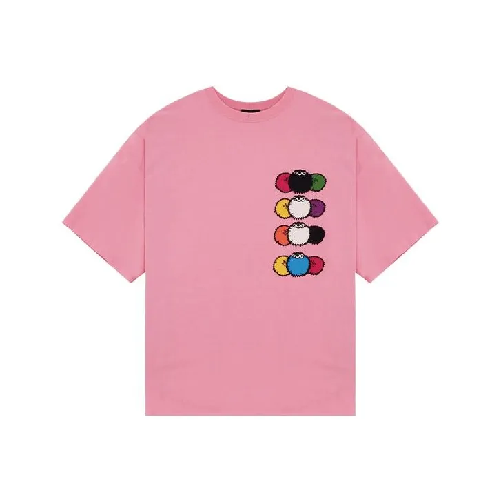 WE11DONE T Shirts Unisex Pink-0