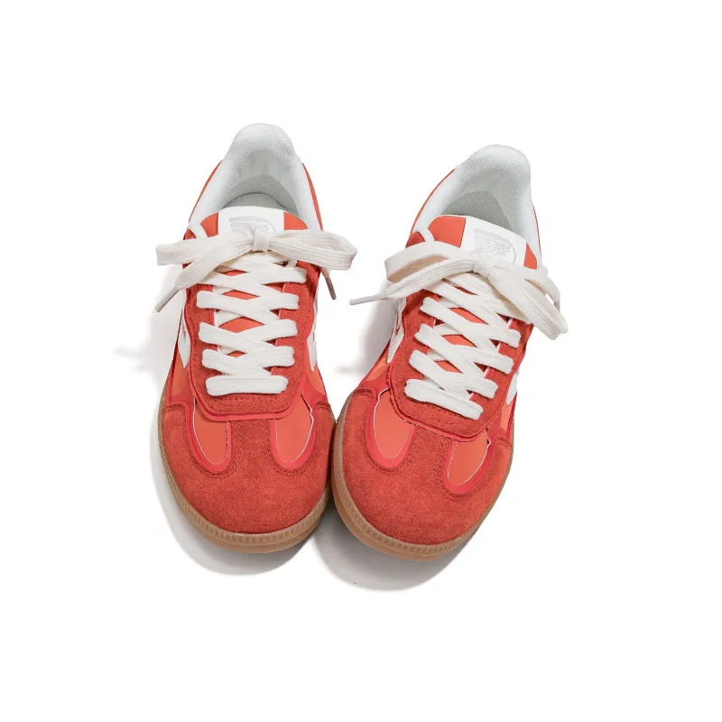 Feiyue Wear resistant And Lightweight Low Top Casual Shoes Women's Orange Red-2