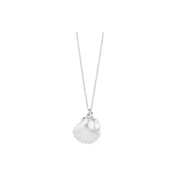 Radiant Stainless Steel, Pearl, Silver Necklaces Women's Silver