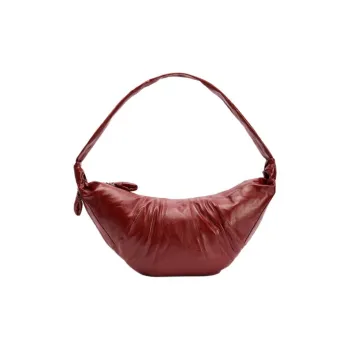 Lemaire Croissant Series Fabric Croissant Bag Shoulder Bag Large Size Women's Brick Red