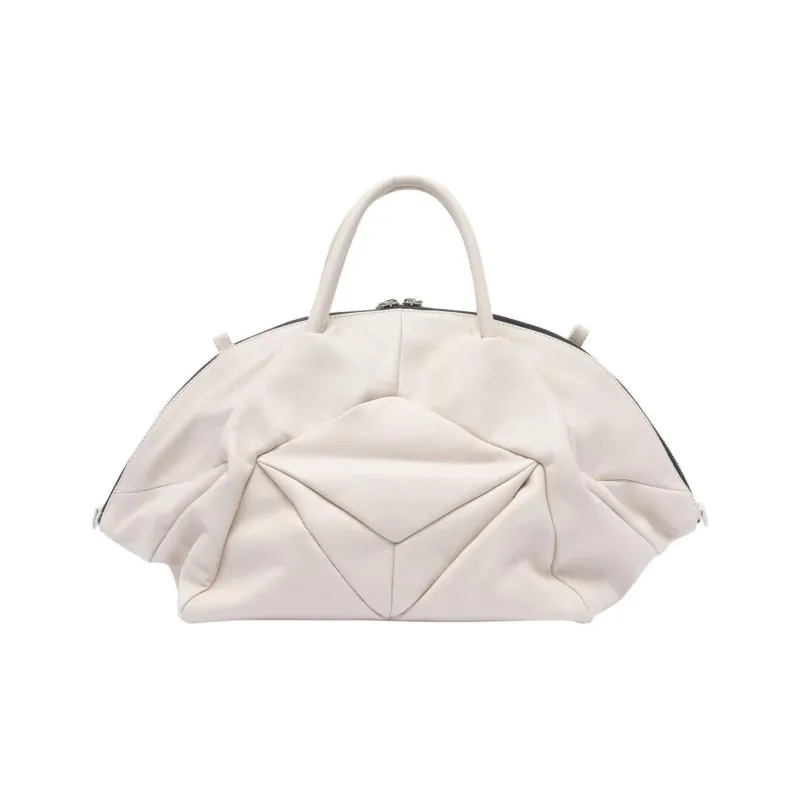 Vic Matie Calfskin Shoulder Bag, Crossbody Bag, Handbag Women's White-2