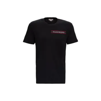Alexander McQueen Logo Patch Crewneck T Shirt