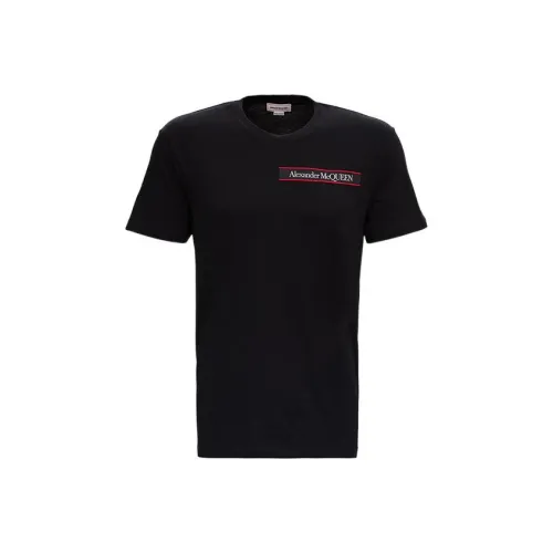 Alexander McQueen Logo Patch Crewneck T Shirt