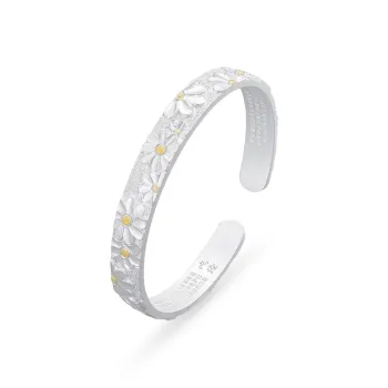 OSSINMI 999 Fine Silver Bangles Women's