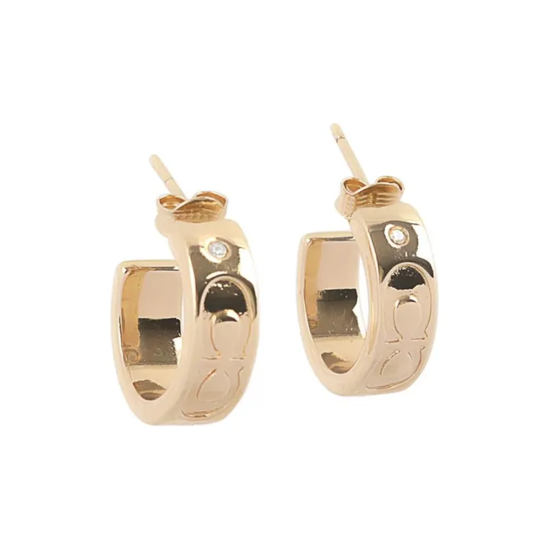 COACH Brass Earrings Women's Gold-2