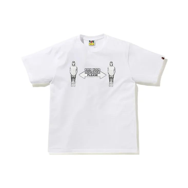 Bape Social Distance Shark Figure Tee-0