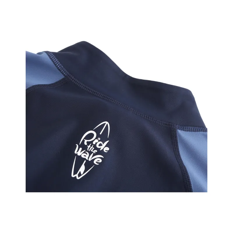 DECATHLON Breathable Quick Dry Water Resistant Sun Protection Clothing Men's Dark Blue Patchwork-3