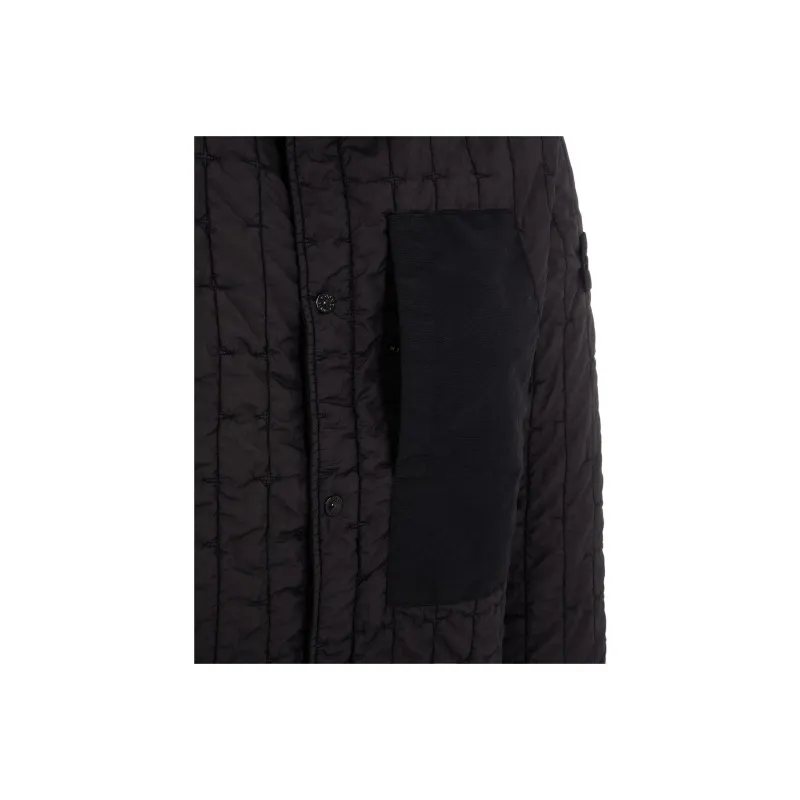 STONE ISLAND Pointed Collared Quilted Jacket-3