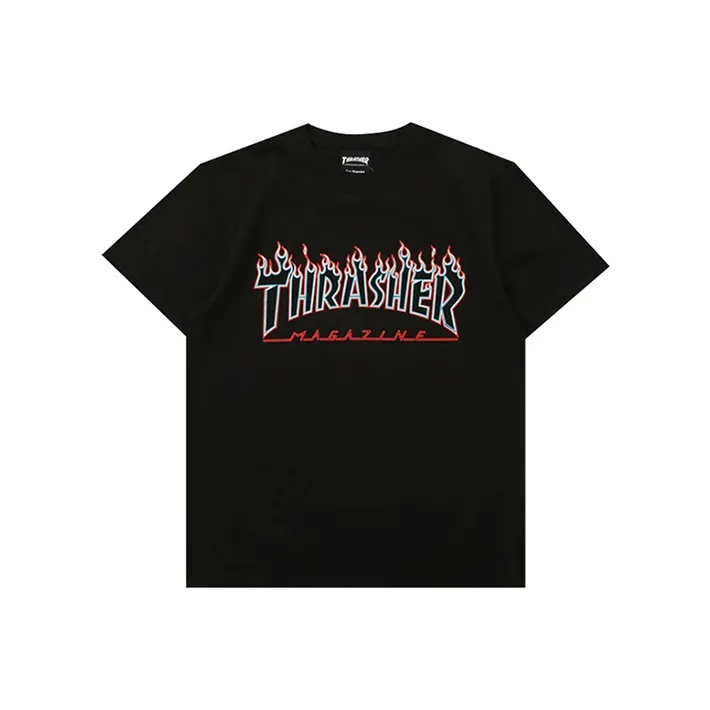Thrasher T Shirt Unisex Black Japan Version-0