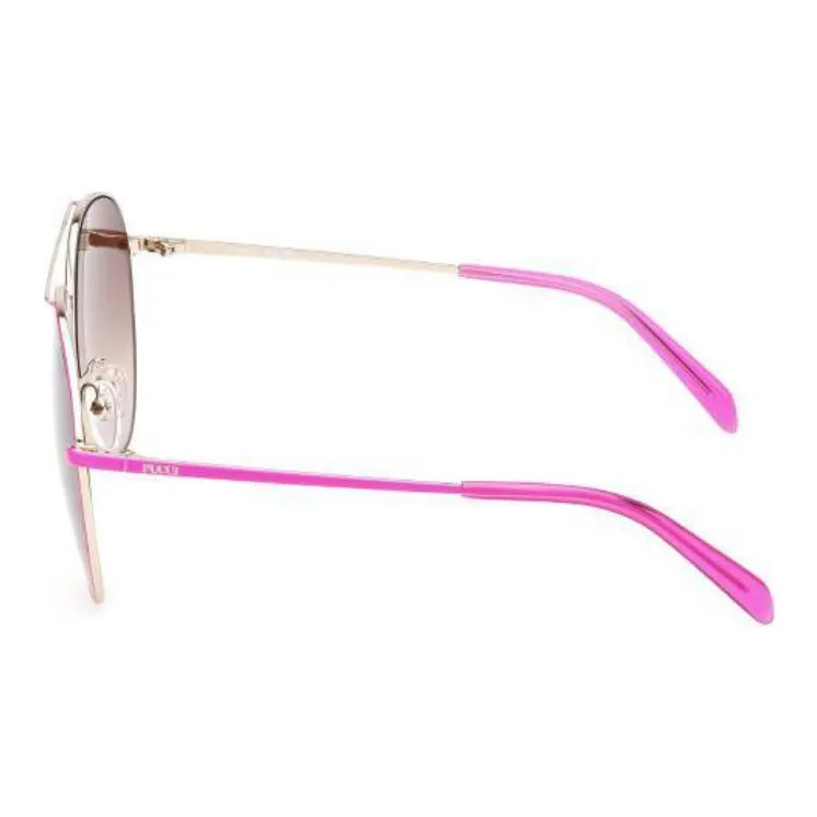EMILIO PUCCI Metal Aviator Sunglasses Women's Pink-2